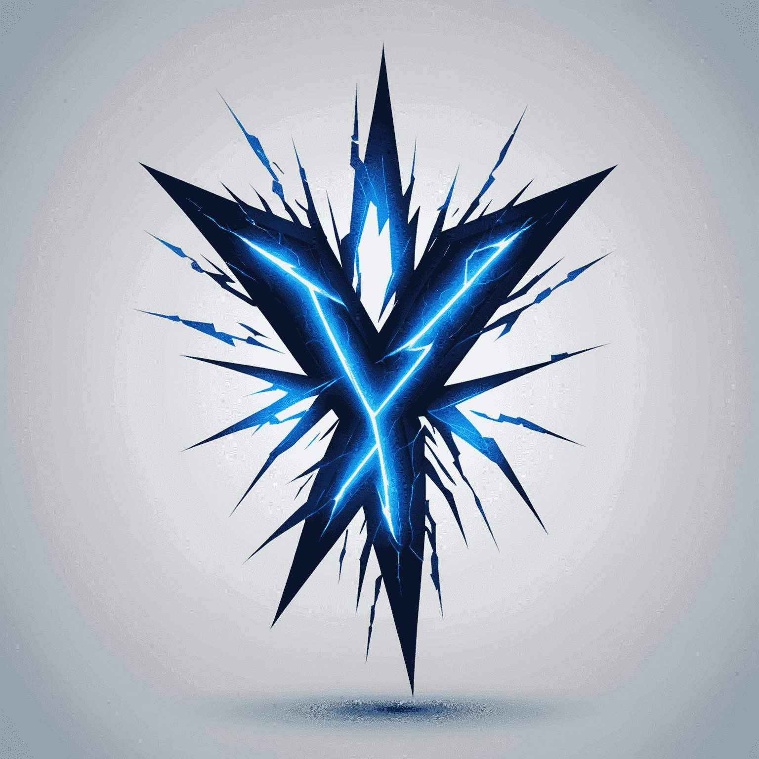 VITEX UKRAINE Logo - A stylized 'X' made of electric blue lightning bolts