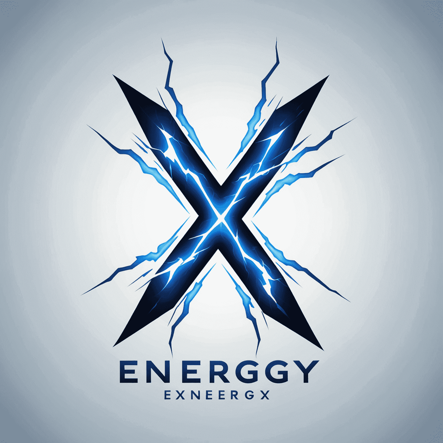 VITEX UKRAINE Logo - A stylized 'X' made of electric blue lightning bolts