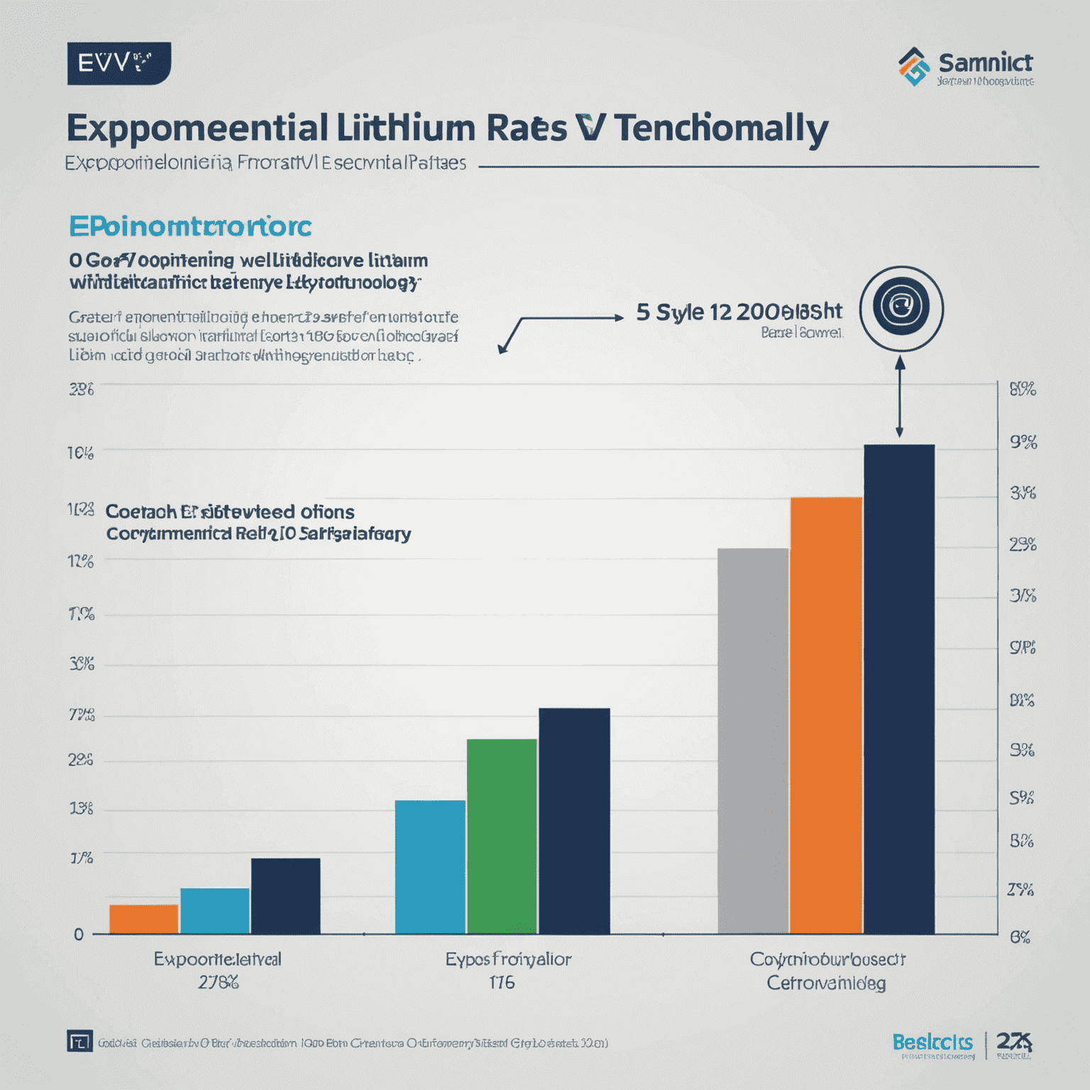 A graph showing the exponential growth of EV adoption rates correlated with improvements in lithium-ion battery technology, with VITEX UKRAINE logo in the corner